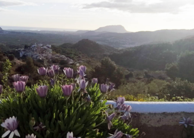 vistas a la montaña casa rural