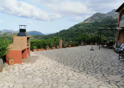 Terraza casa rural vall de laguar